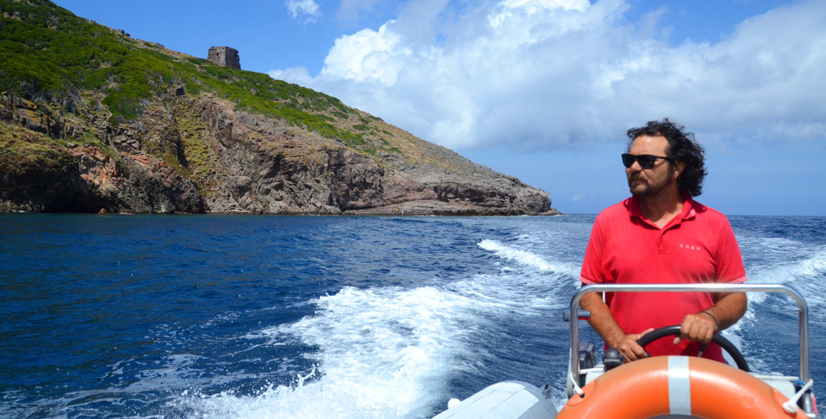 Isola di Capraia: Barca Taxi. Luciano